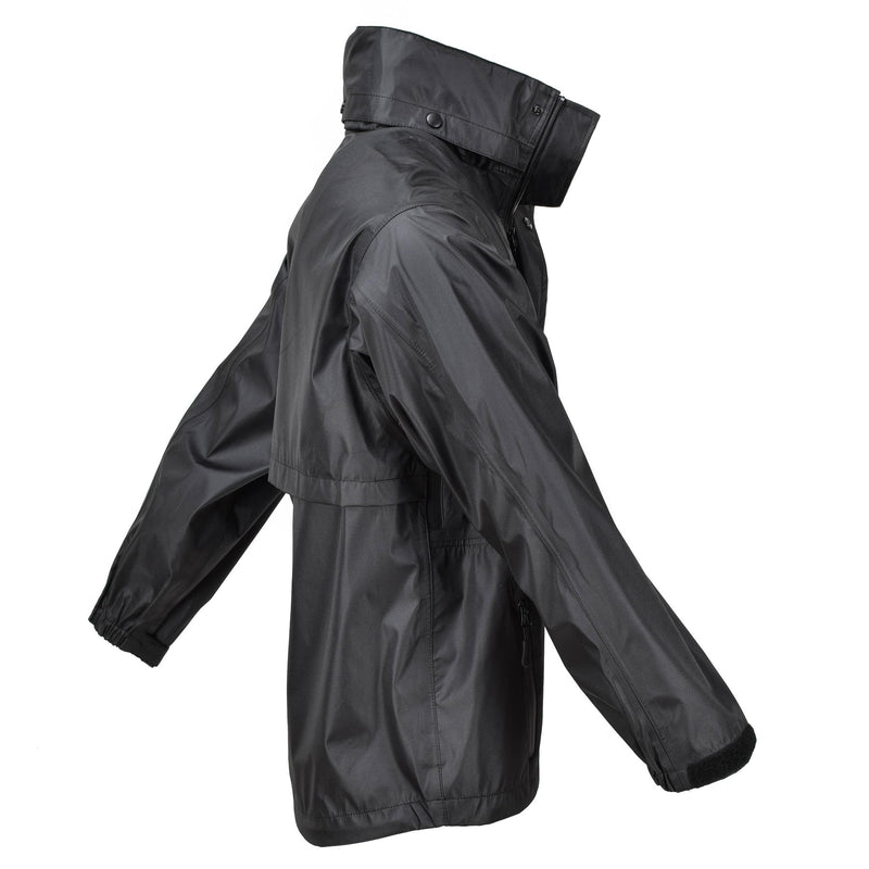 Mil-Tec Brand Rain Jacket Black waterproof Men Rainwear water-resistant men's