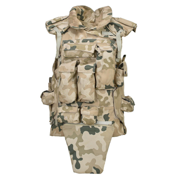 Original Polish Military Tactical Vest Plate Carrier lightweight Desert Camo