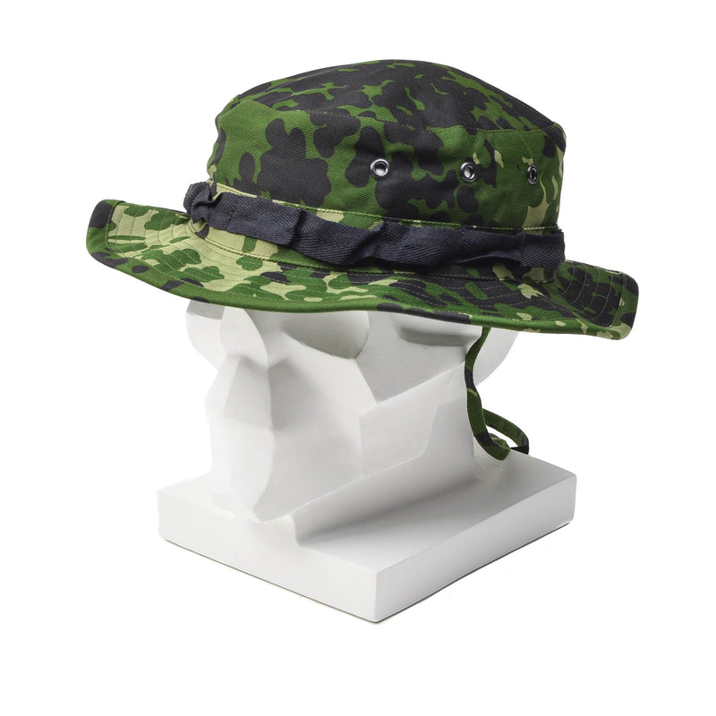 Original Danish Military M84 camo boonie hat summer tropical cap wide brim NEW