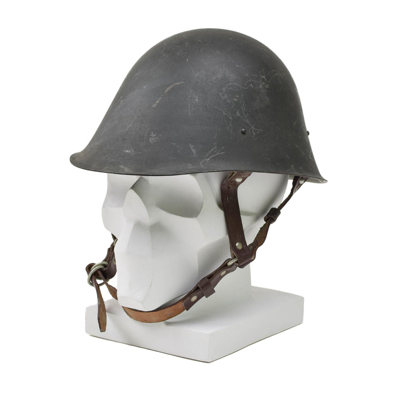 Original Romanian Military tactical steel helmet M73 paratrooper chinstrap Olive