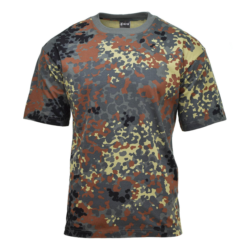 MFH U.S. military-style sportswear T-shirts BW camouflage lightweight breathable