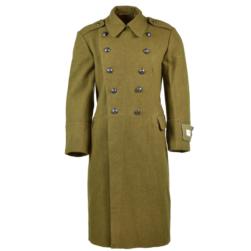 Genuine Romanian Trench Coat Military Army Wool Overcoat Heavy Winter Shinel NEW