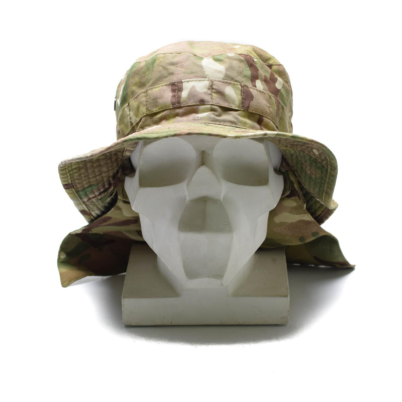 Original British Tactical Camo Hat MTP Boonie Cap with Neck Flap Summer Hat