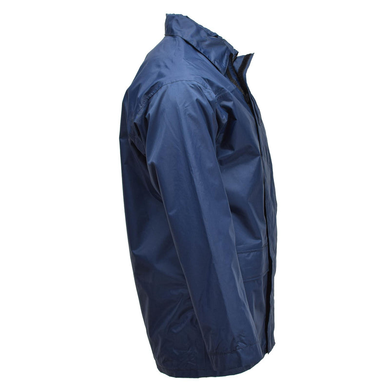 Original British RAF jacket waterproof foul weather parka lined raincoat blue