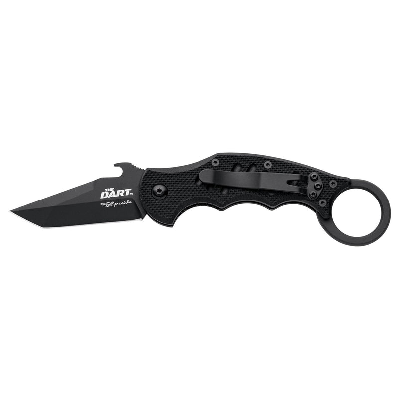 Fox Knives THE DART Tanto Pocket Knife Stainless Steel N690Co Black idroglider