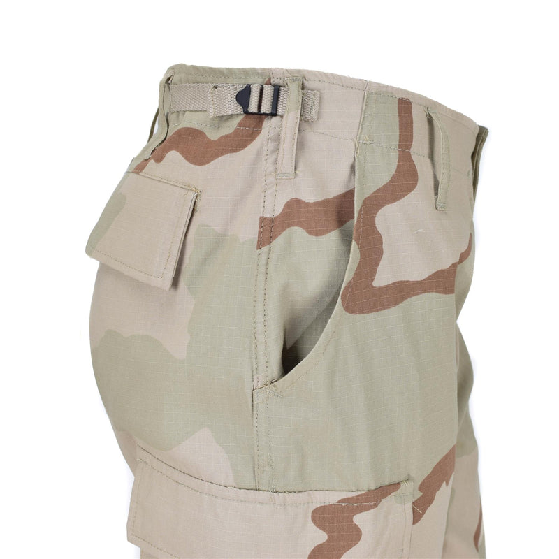 Mil-Tec Brand U.S. Army style cargo pants 3-color desert camouflage BDU pattern