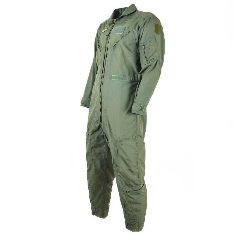 Genuine U.S. Military USAF CWU-27/P Flight Suit Coveralls Fire Resistant Green