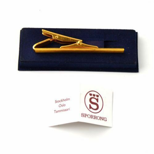 Original Scandinavia Sporrong brand tie clip sweden army air forces uniform