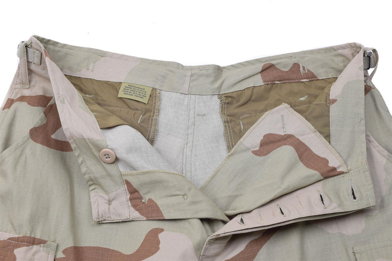 Mil-Tec Brand U.S. Army style cargo pants 3-color desert camouflage BDU pattern