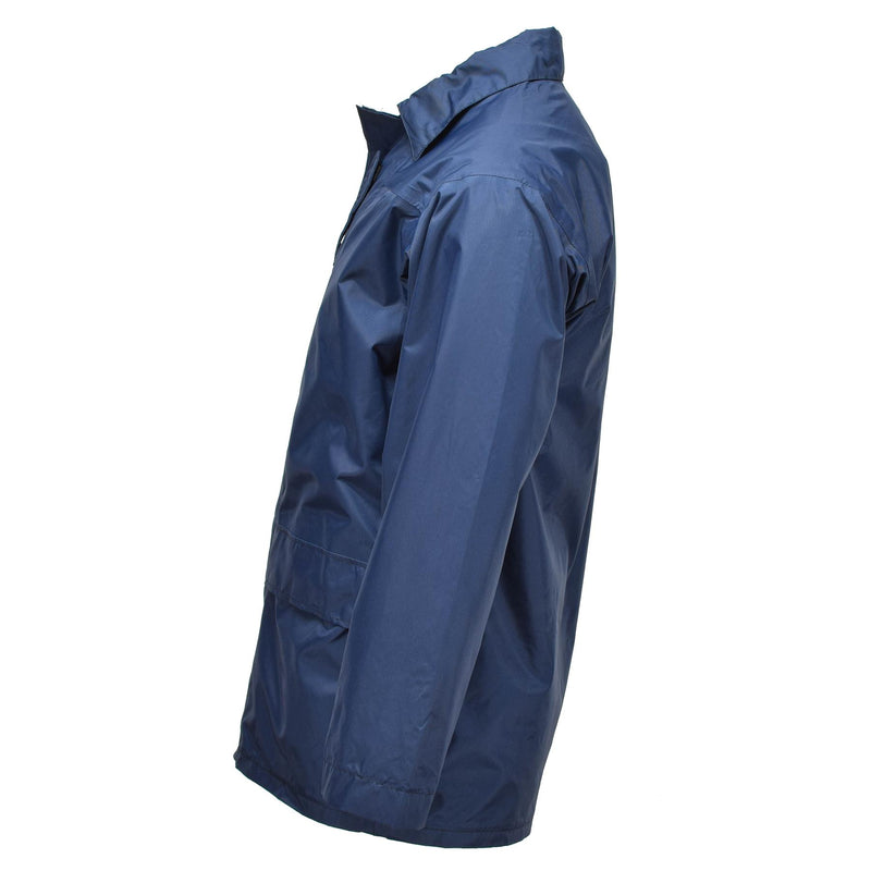 Original British RAF jacket waterproof foul weather parka lined raincoat blue