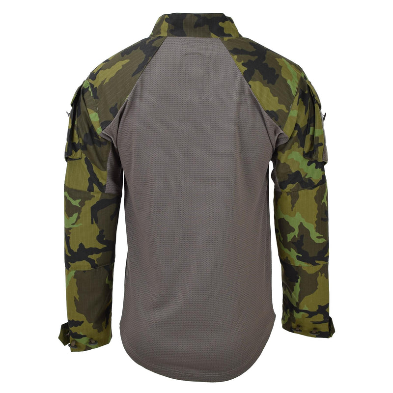 Original Czech army tactical combat shirts ubac woodland camo long sleeve NEW