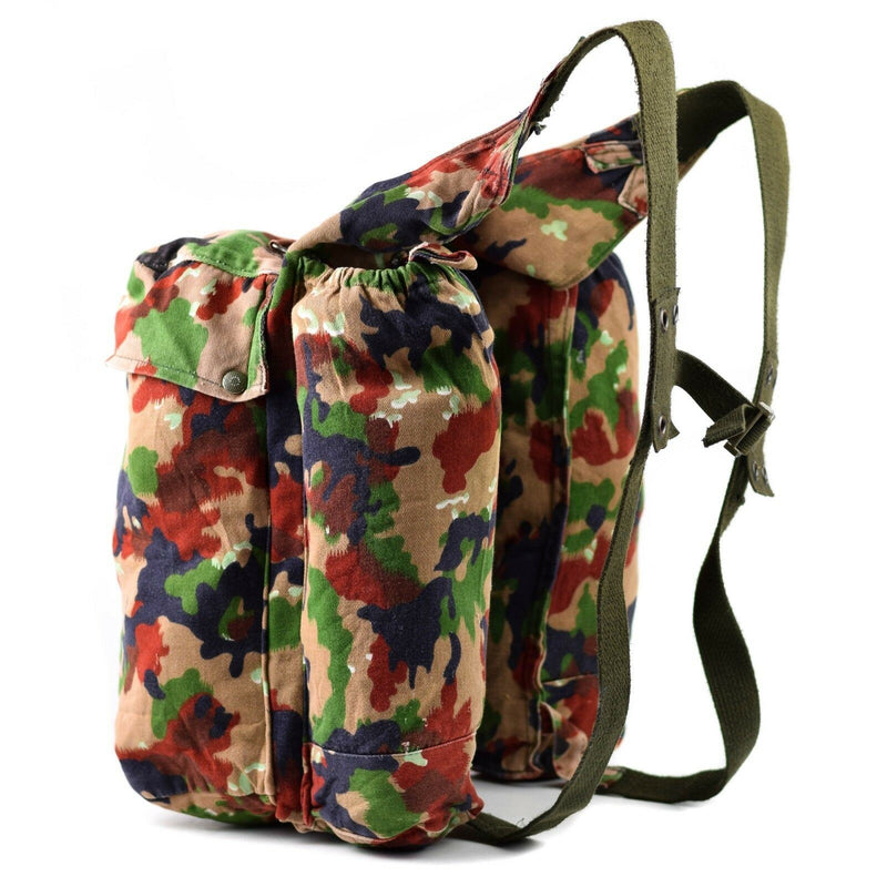 Genuine Swiss army backpack Switzerland Alpen Camo sniper rucksack w suspenders