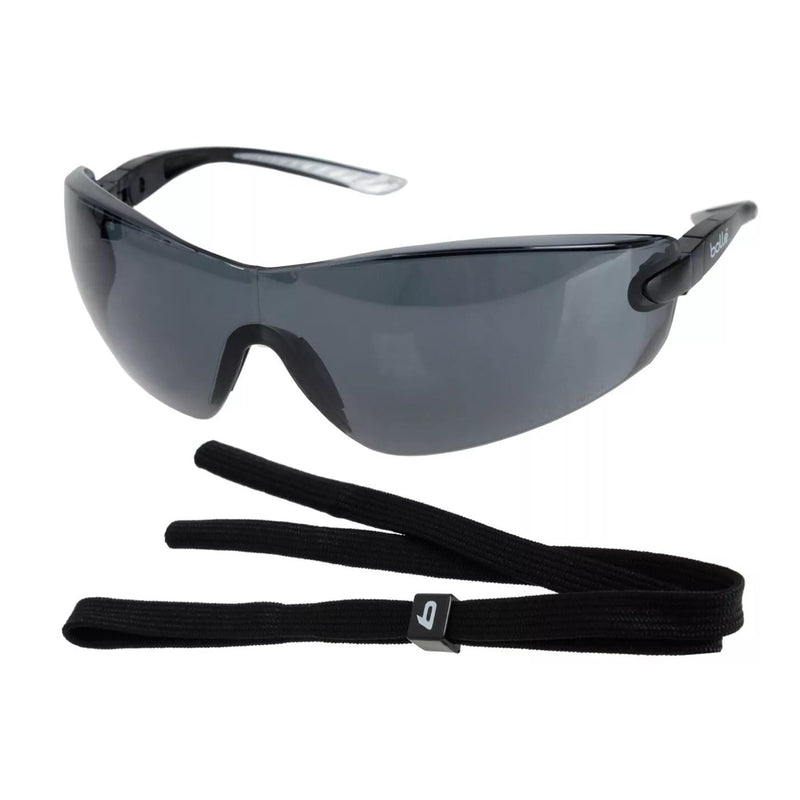 Bolle COBRA Wraparound Safety Glasses Smoke Lens Lightweight UV Protection