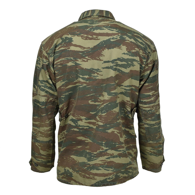 greece military combat jacket lizard camo