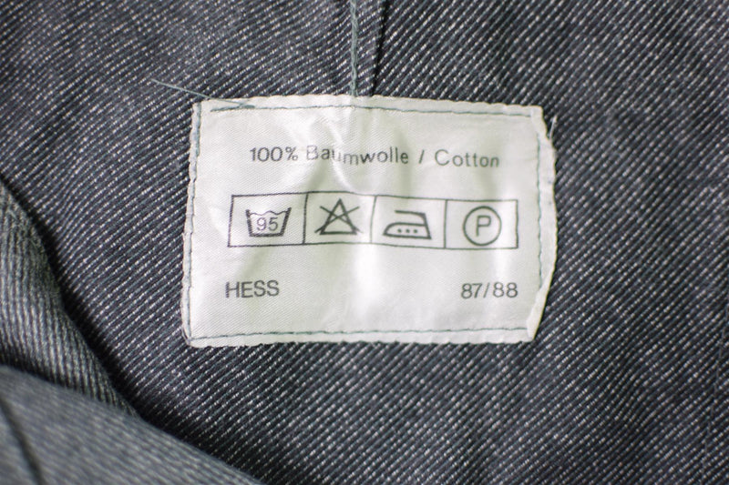 Genuine Swiss army denim work pants grey trousers military service work-wear