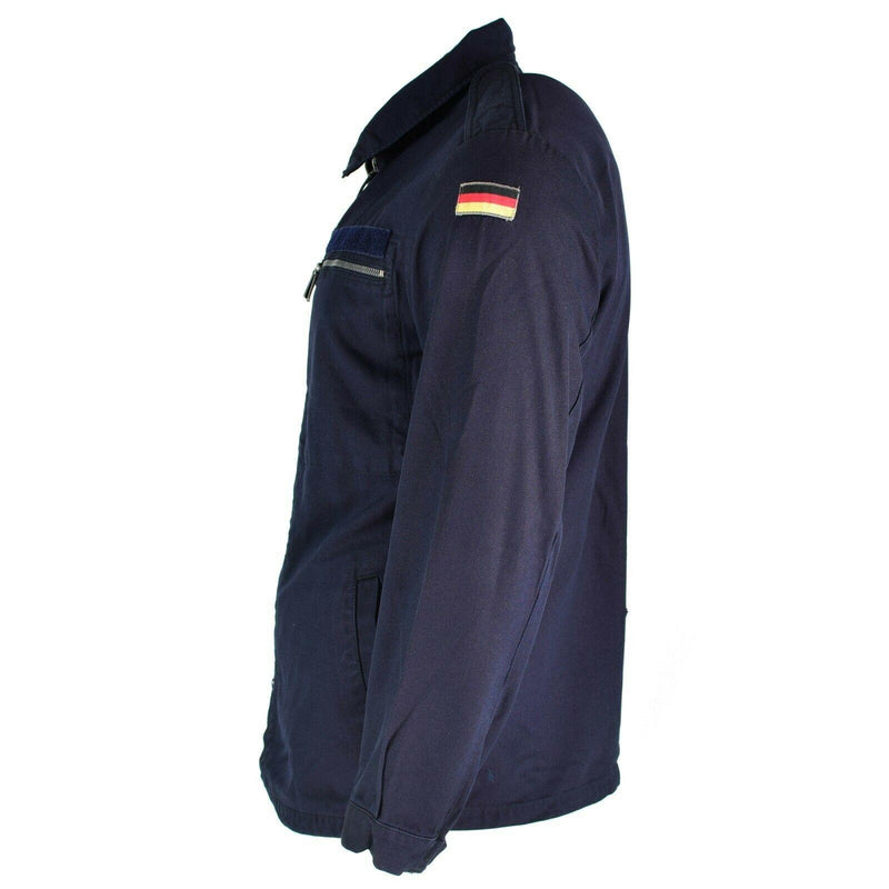 Original German army Marines Jacket Blue Navy Deck Zipped Fire resistant aramid