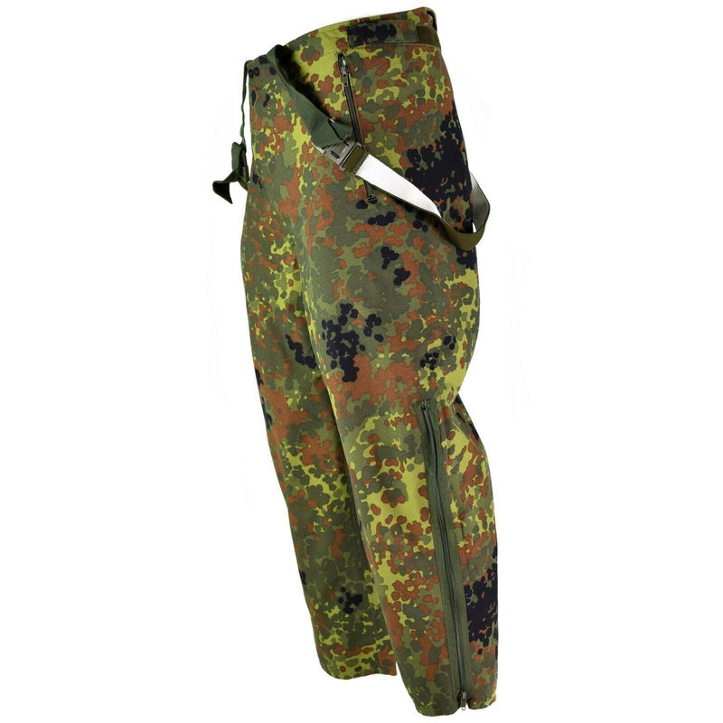 Genuine German army trousers GoreTex Bib n Brace Flecktarn pants overall NEW