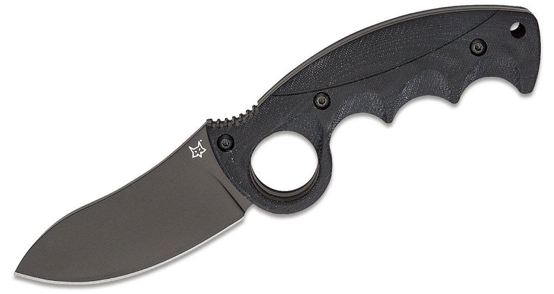 Fox Knives Brand Italy fixed blade knife Alaskan Hunter stainless steel Black