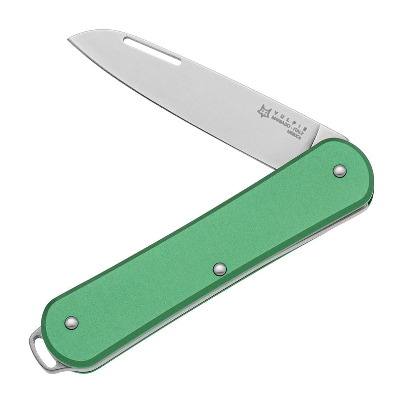 Fox Knives VULPIS FX-VP130 OD Folding Pocket Knife Stainless Steel N690Co Green