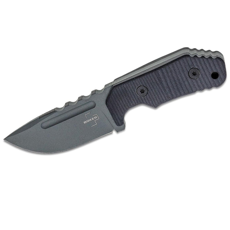 Boker Plus Little Dvalin Black Fixed Knife D2 Stainless Steel Tactical Knife EDC