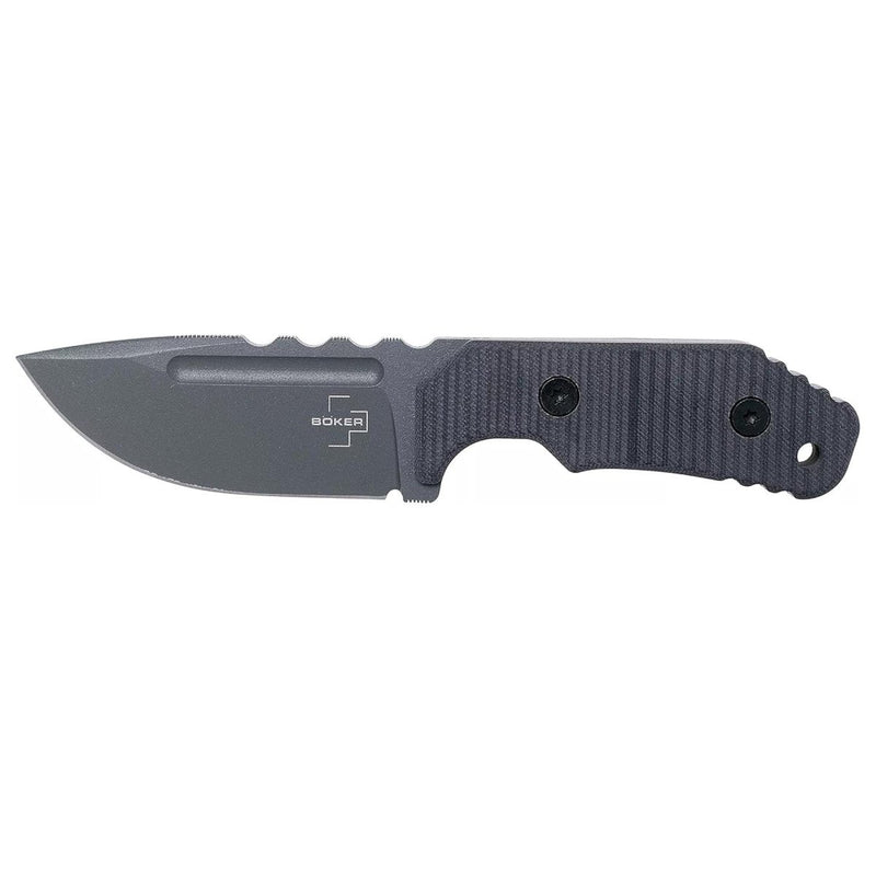 Boker Plus Little Dvalin Black Fixed Knife D2 Stainless Steel Tactical Knife EDC