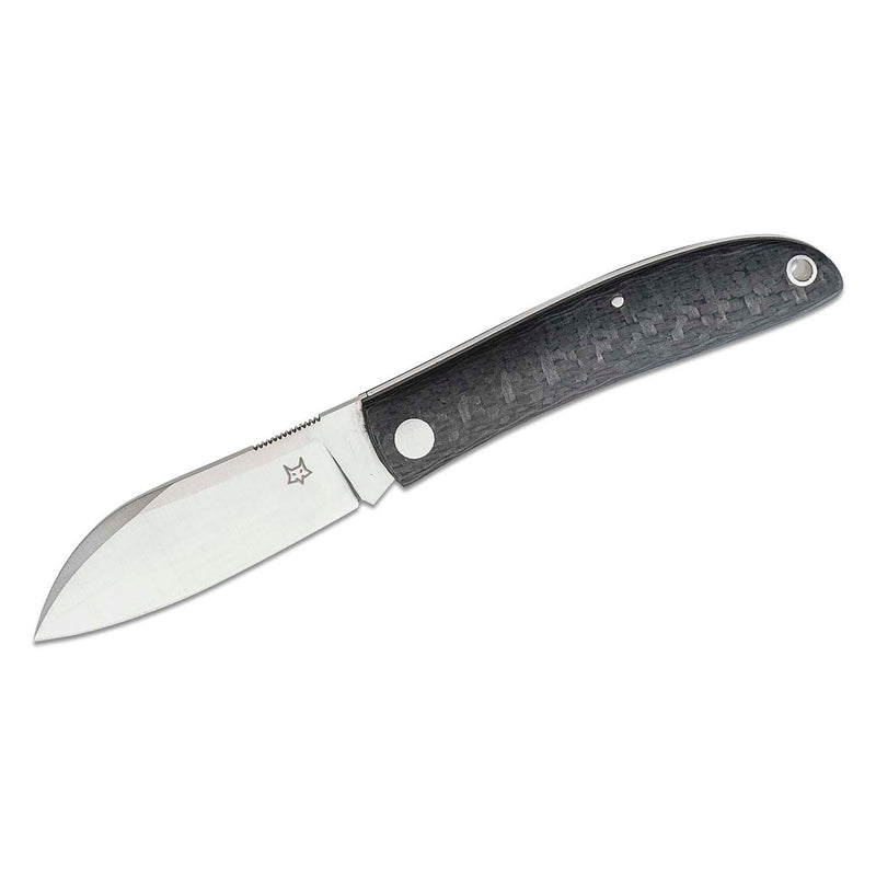 Fox Knives LIVRI Pocket knife folding Sheepsfoot shape 61 HRC M390 steel carbon