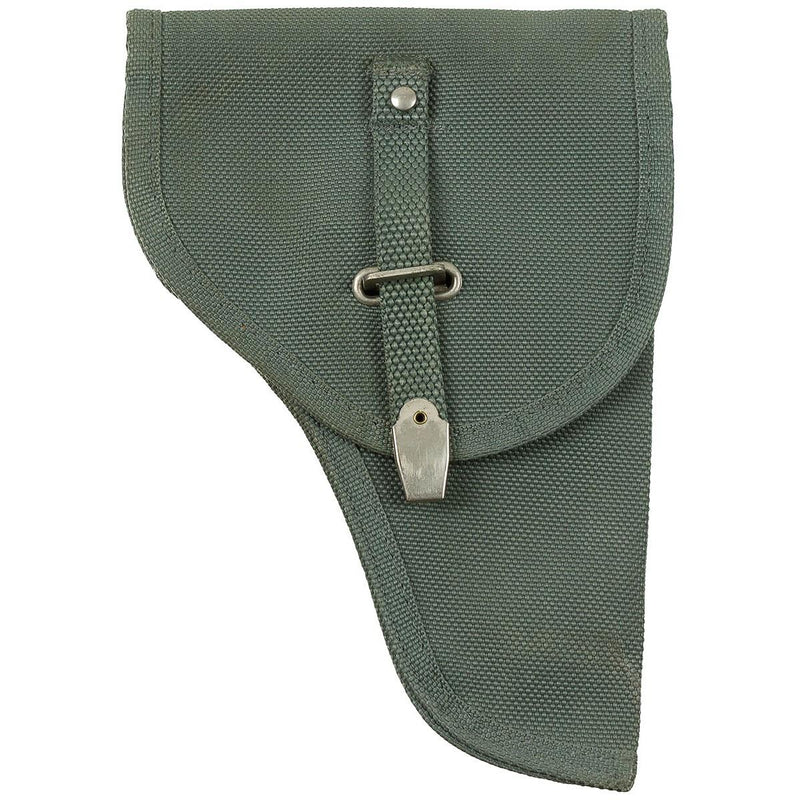 Original Italian military pistol holster canvas gray adjustable hold compact gun