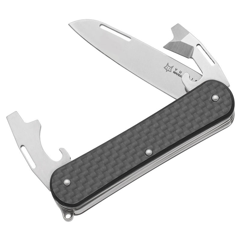 Fox Knives VULPIS FX-VP130-3 CF Multi Tool Pocket Knife Stainless Steel M390