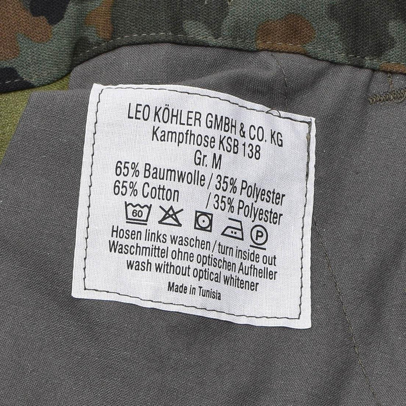 Leo Kohler KBS Flecktarn camo tactical pants ripstop trousers troops combat