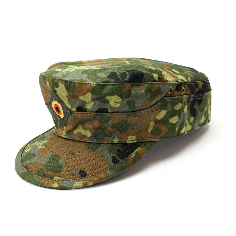 Genuine Original German army Flecktarn cap BW woodland camo military hat NEW