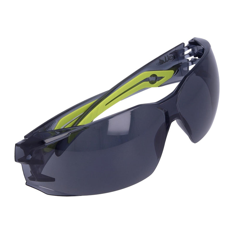 Bolle SILEX+ Tactical Safety Glasses Black Yellow Frame Smoke Lens UV Protection