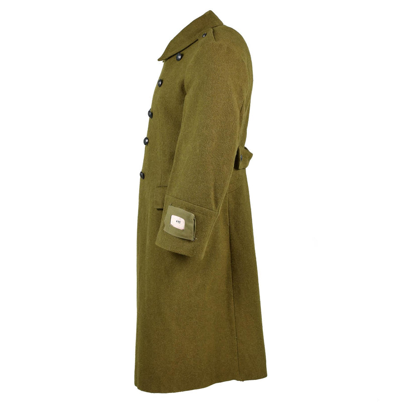 Genuine Romanian Trench Coat Military Army Wool Overcoat Heavy Winter Shinel NEW