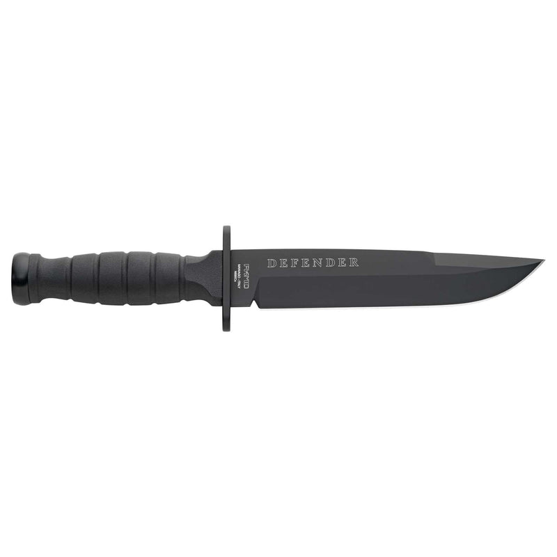 Fox Knives Brand FX-689 defender fixed knife tactical clip point blade Black