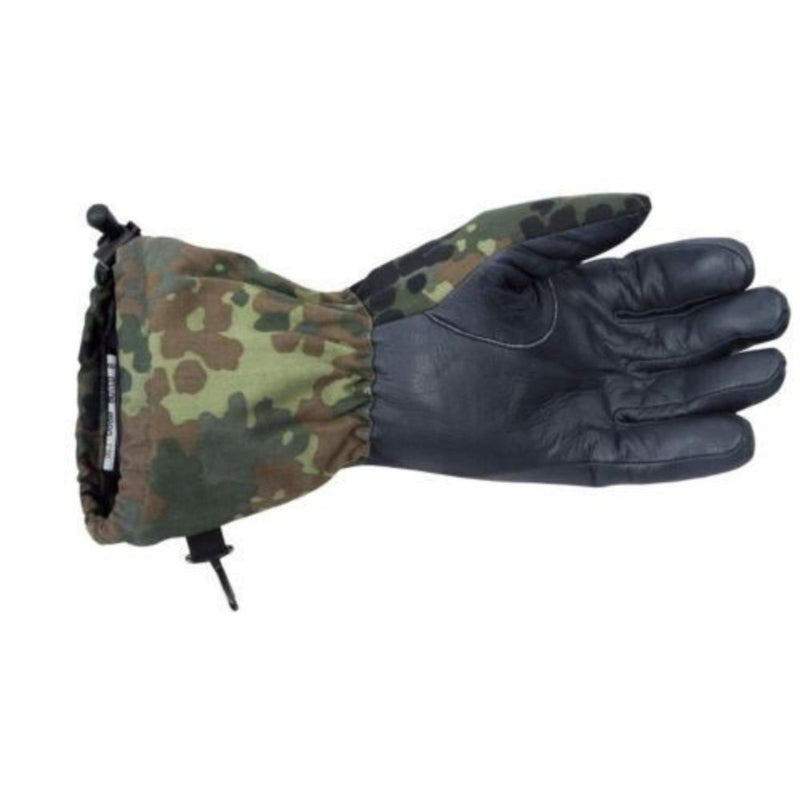 Genuine German army flecktarn camo winter warm combat gloves lined military