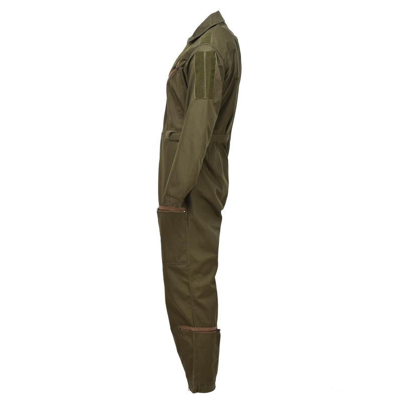 Genuine Italian aircrew flight coverall military suit mechanic olive jumpsuit