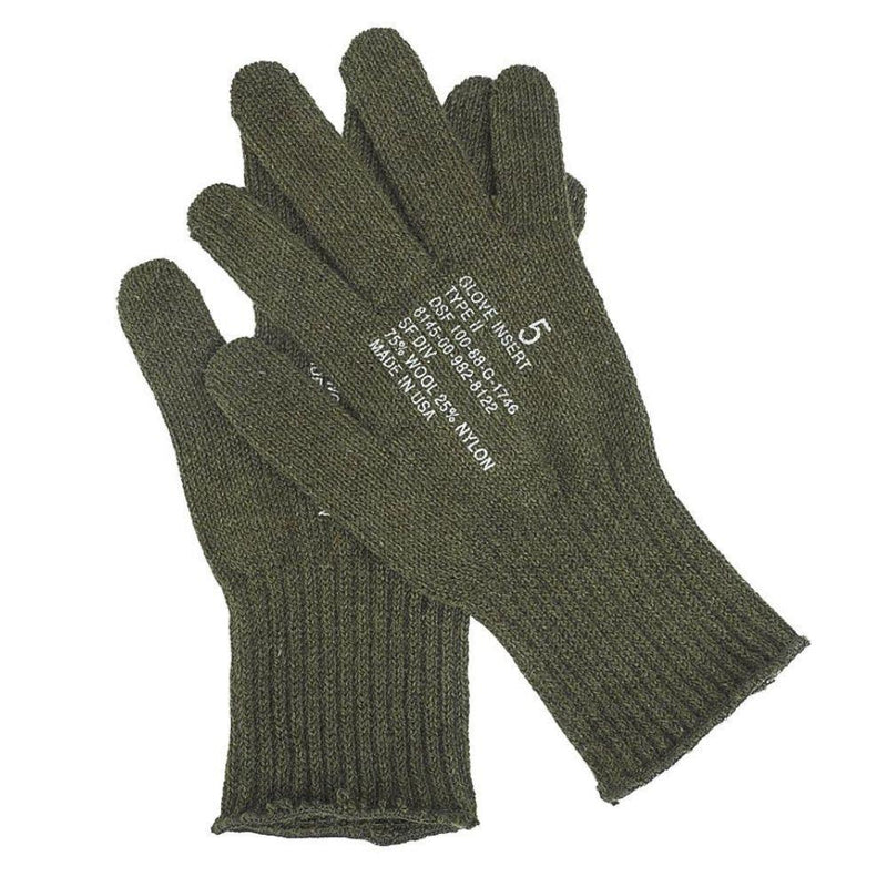 Genuine US army military glove insert Liners wool warmers Military Surplus NEW