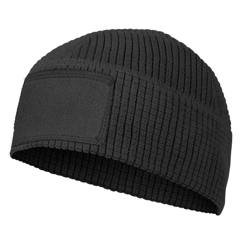 Helikon-Tex Range Beanie Cap Grid Fleece Tactical Winter Hat Warm Gear Black