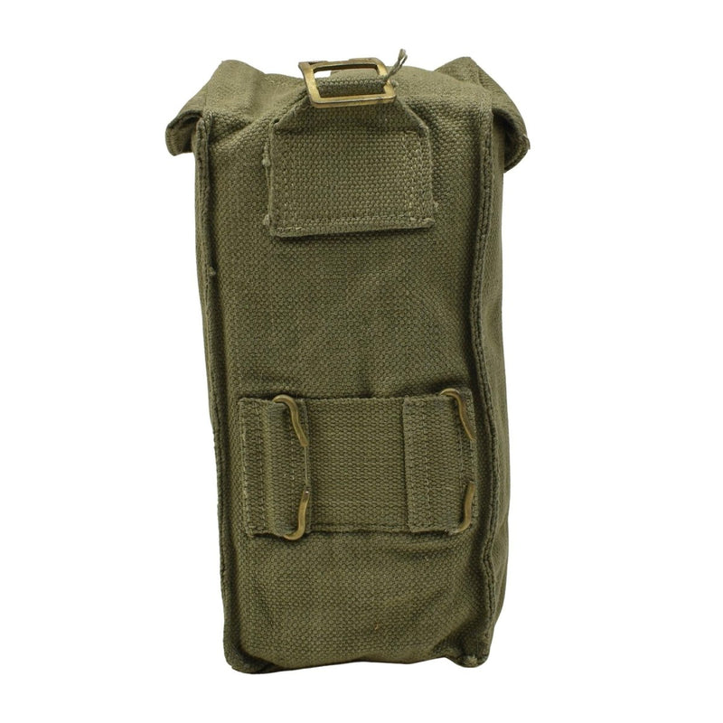 Original Belgium Army Durable Canvas material medium Magazine Pouch bag Olive