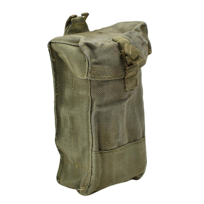 Original Belgium Military Durable Canvas material small Magazine Pouch bag Olive