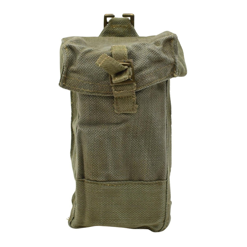 Original Belgium Military Durable Canvas material small Magazine Pouch bag Olive