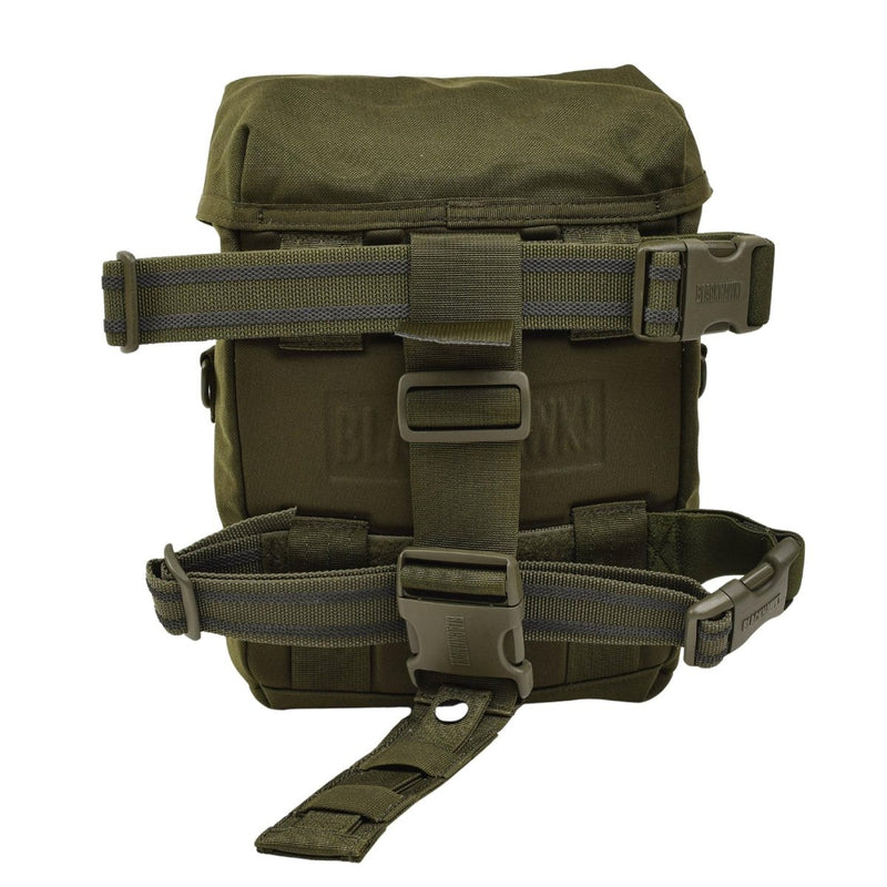 Original British Military drop down leg pouch olive army adjustable straps nylon