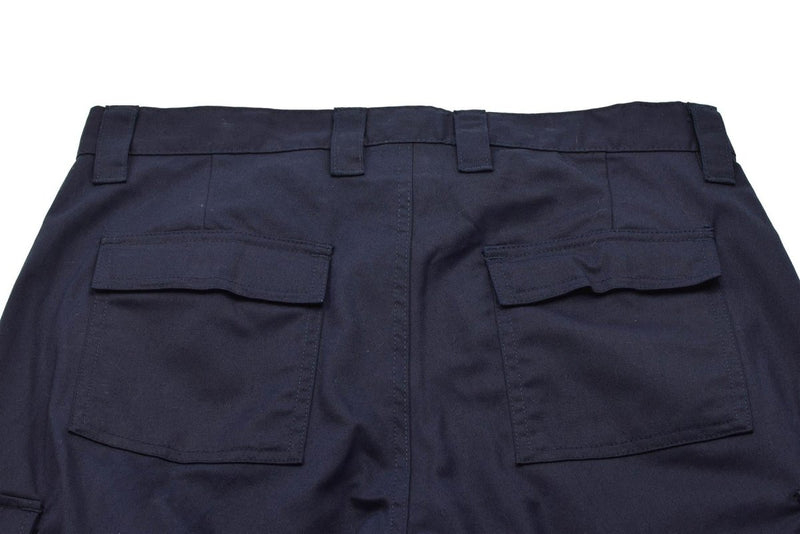 Original Dutch Military Work Pants Men Reinforced Knees Cargo Pockets Blue