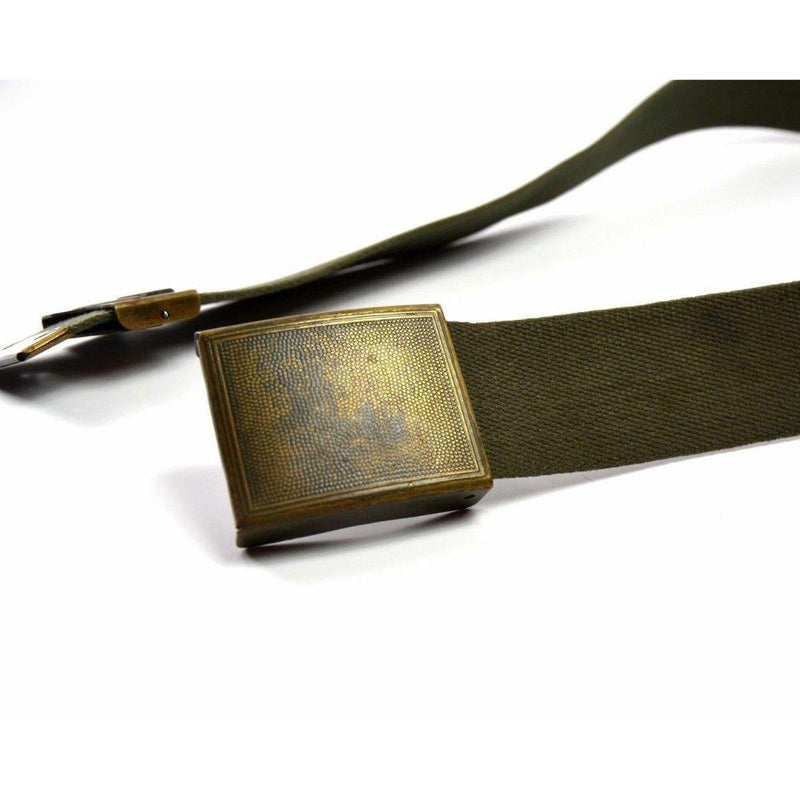 Original German army military suspenders belt Heavy Duty German Webbing olive