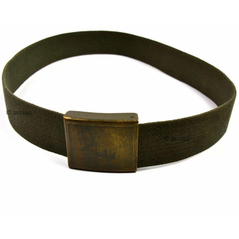 Original German army military suspenders belt Heavy Duty German Webbing olive