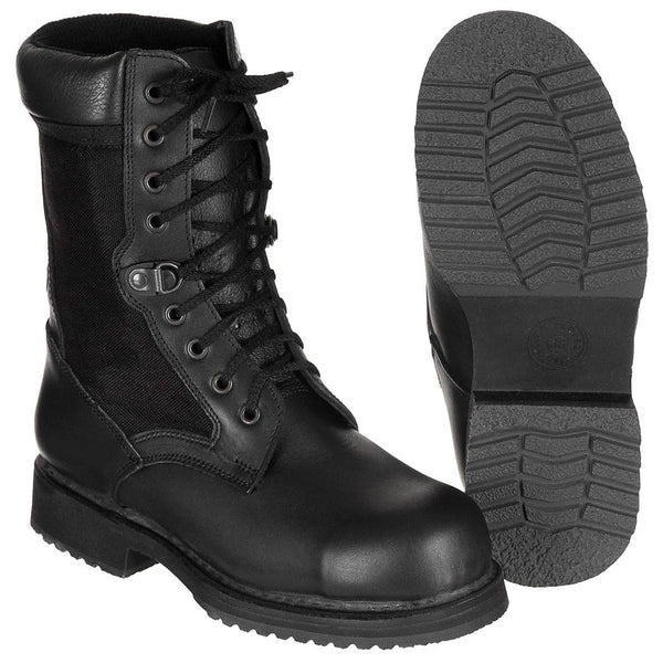 Original Italian Military Combat Shoes Lightweight Leather Winter Black