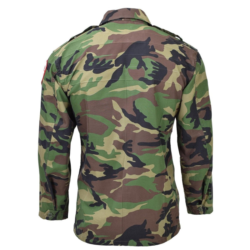 Original South Korean military tactical shirts M90 woodland camo combat field