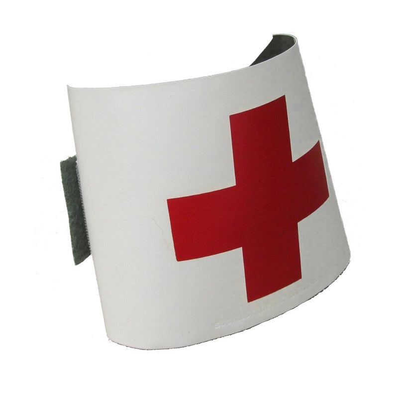 Original Swedish Military Medic Armband Red Cross Adjustable Velcro Strap