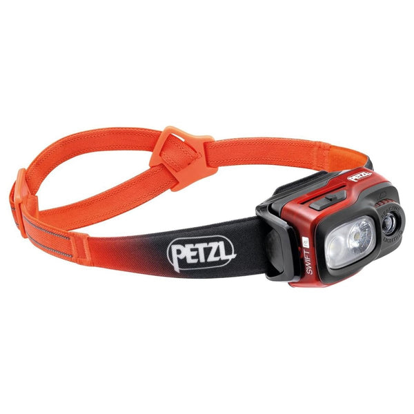 PETZL Swift RL Head Flashlight 1100 Lumen Rechargeable Water Resistant Orange