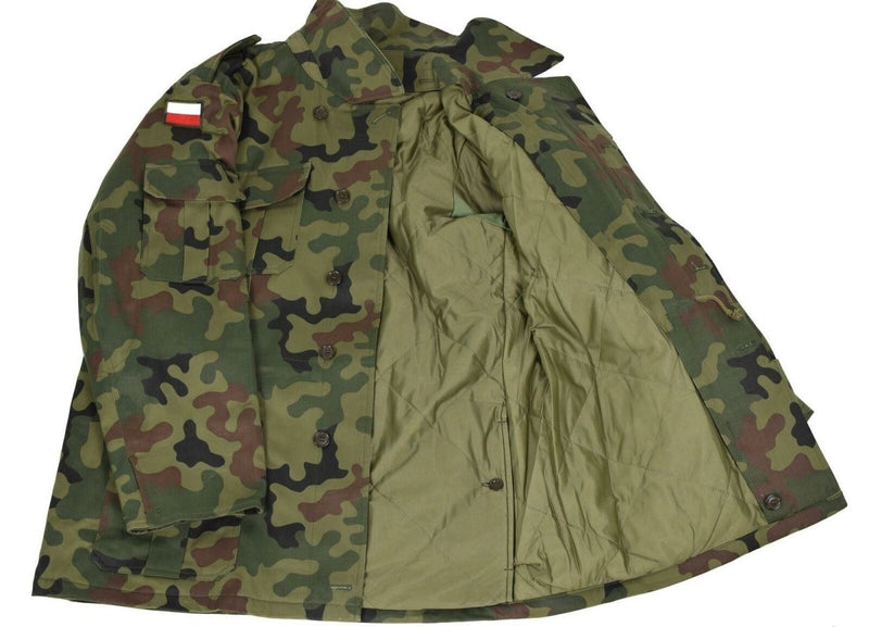 Polish army jacket panther camo military combat field BDU surplus vintage parka