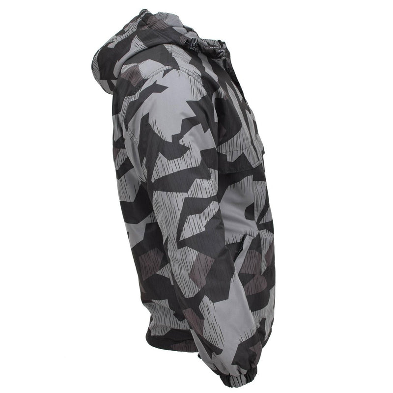 MIL-TEC Anorak jacket splinter night camouflage windproof hooded warm sportswear polyester fleece material